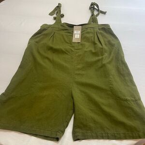 NWT Avatar Olive Cotton Shorts Jumper With Pockets Size XL New